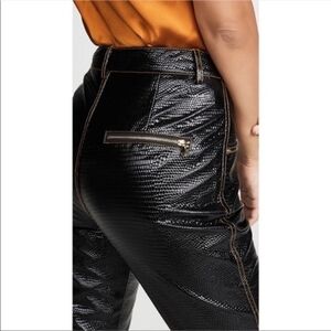 Tiger Mist Evelyn Croc Textured Leather Pants